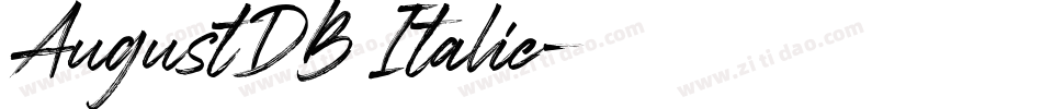 AugustDB Italic字体转换